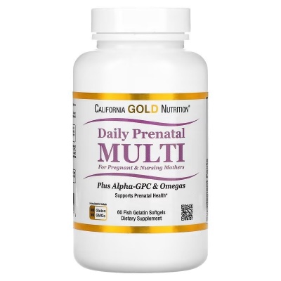  California Gold Nutrition Daily Prenatal Multi 60 