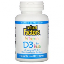  Natural Factors  D3  400  100  